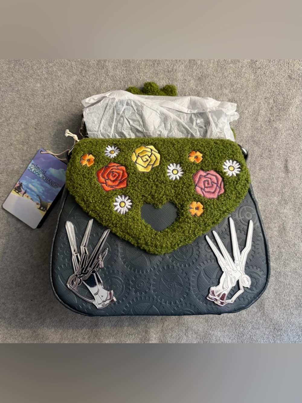Loungefly Edward Scissorhands Sherpa Crossbody